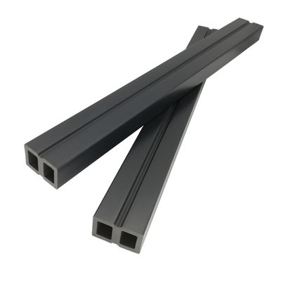 لوازم جانبی دکینگ WPC 50x30mm تیرچه های سیاه پلاستیک بازیافتی تجاری