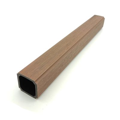 Coextrusion Hollow Balustrade WPC Balcony Railing UV Resistant PE Capped 50x50