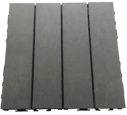 ISO9001 Interlock WPC Deck Tile Click Flooring Garden بالکن 8mm