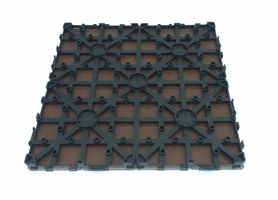 500x500mm چوب پلاستیک کامپوزیت Wpc کاشی باغی تخته دکینگ
