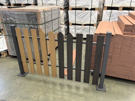 WPC بالکن ضد آب در فضای باز کف انتهایی پوشش WPC کامپوزیت عرشه تخته انتهایی دامن عرشه WPC انتهای عرشه