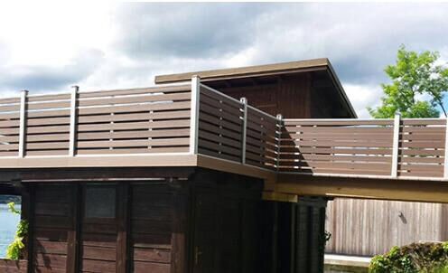 پانل حصار WPC ضد آب و نگهداری کم برای حیاط تجاری