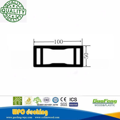 حصار WPC توخالی کامپوزیت چوب پلاستیکی مهندسی تزئینی در فضای باز