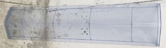 سقف شفاف سبک مقاوم در برابر باد کلاس 8 سازگار با محیط زیست آسان برای مونتاژ خانه ابزار باغ پانل WPC در فضای باز