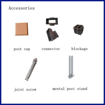 نرده و نرده کامپوزیت چوب پلاستیک دکوراتیو WPC