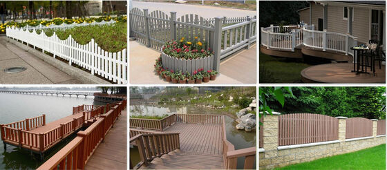 حصار WPC عمودی شمشیربازی UV-Stable برای جامعه مسکونی