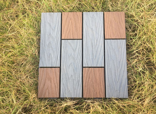 عمده فروشی DIY WPC Deck Tiles 30*30CM کفپوش بادوام فضای باز برای مصارف مسکونی