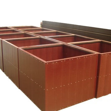 WPC Planter Box سبزی خود را بالا ببرید مجموعه نهایی WPC Planters