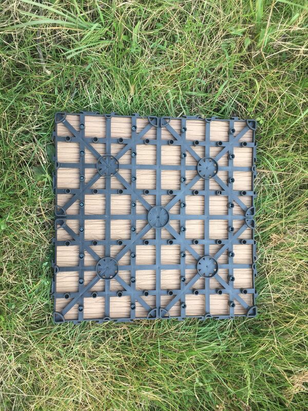 کفپوش عرشه WPC DIY 30*30 سانتی متر کفپوش چوبی طبیعی برای پاسیو منزل